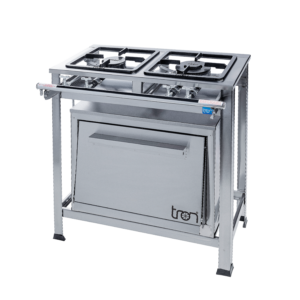 Fogão Industrial N.E – 2 Bocas (1QS / 1QD) | Forno Inox