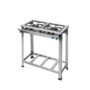 Fogão Industrial N.E – 2 Bocas (1QS / 1QD) | Porta Panelas Inox