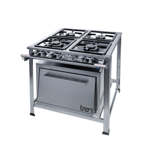 Fogão Industrial N.E – 4 Bocas (2QS / 2QD) | Forno Inox