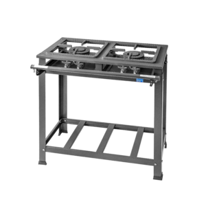Fogão Industrial – 2 Bocas (2QD) | Porta Panelas | Grafite
