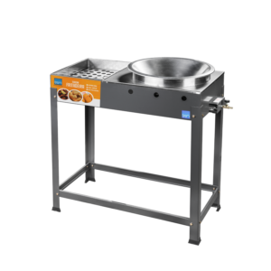 Fritadeira Industrial com Mesa de Inox e Escorredor de Gordura