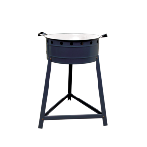 Fritadeira a Gás 50cm com Tacho Branco 20” | 1 Queimador 5 Chamas