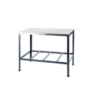 Mesa de Serviço 1200x700mm | Tampo Inox 430 | Estrutura Aço Galvanizado