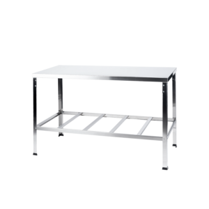 Mesa de Serviço 1500x700mm | Tampo Inox 304 | Estrutura Aço Inox 430