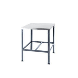 Mesa de Serviço 700x700mm | Tampo Inox 430 | Estrutura Aço Galvanizado